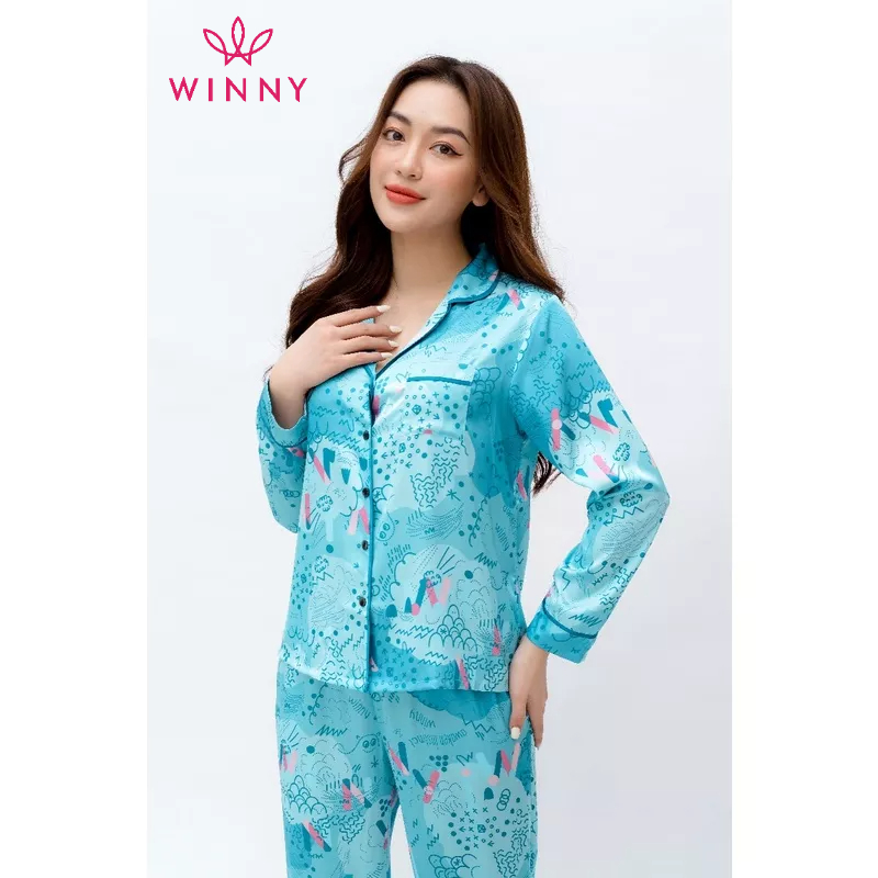 Bộ mặc nhà tay dài quần dài Winny 1MNSA21560D