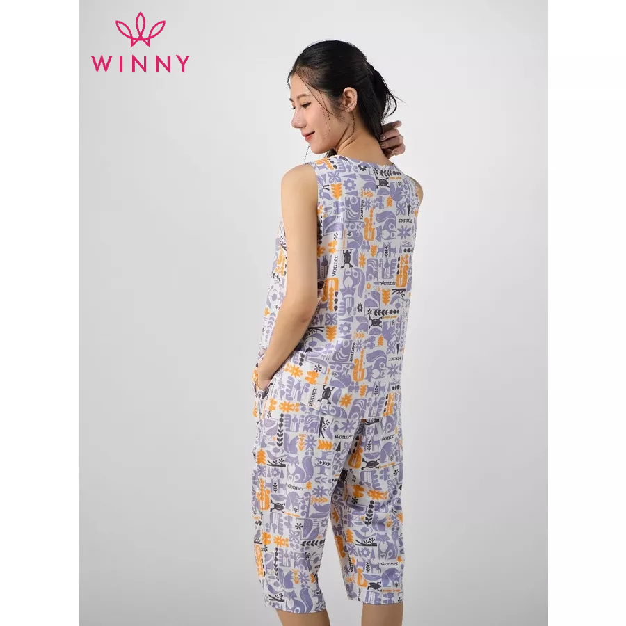 Bộ mặc nhà sát nách quần ngố Winny 2MNLA23021S