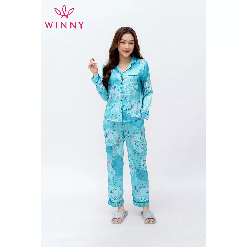 Bộ mặc nhà tay dài quần dài Winny 1MNSA21560D