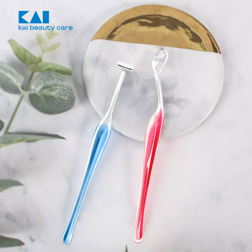 [Bạn mới nhập COSHBM -50% đơn 0Đ] Set 2 dao cạo lông mày lưỡi ngắn (dễ cạo) KAI hàng Nhật