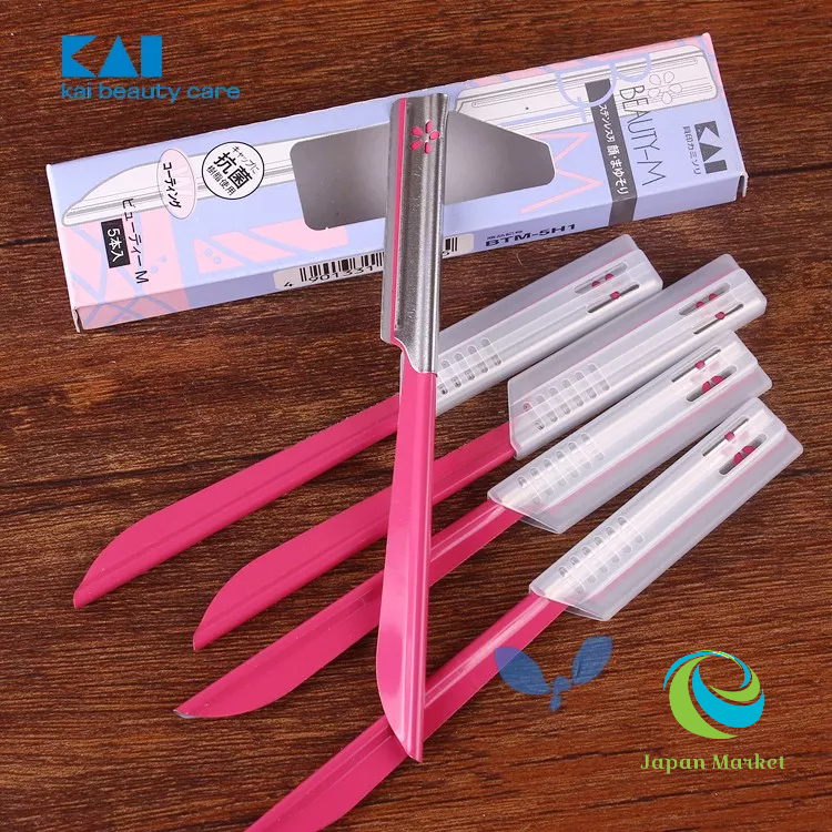 Hộp 5 Dao cạo lông mày, lông mặt KAI hàng Nhật