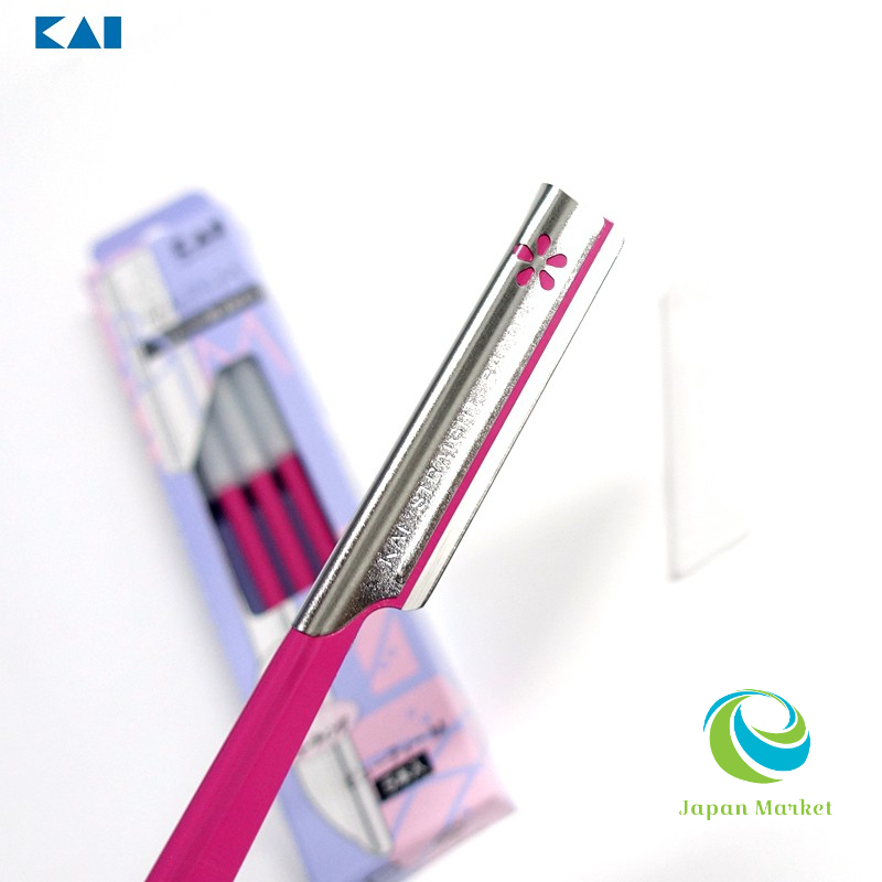 Hộp 5 Dao cạo lông mày, lông mặt KAI hàng Nhật