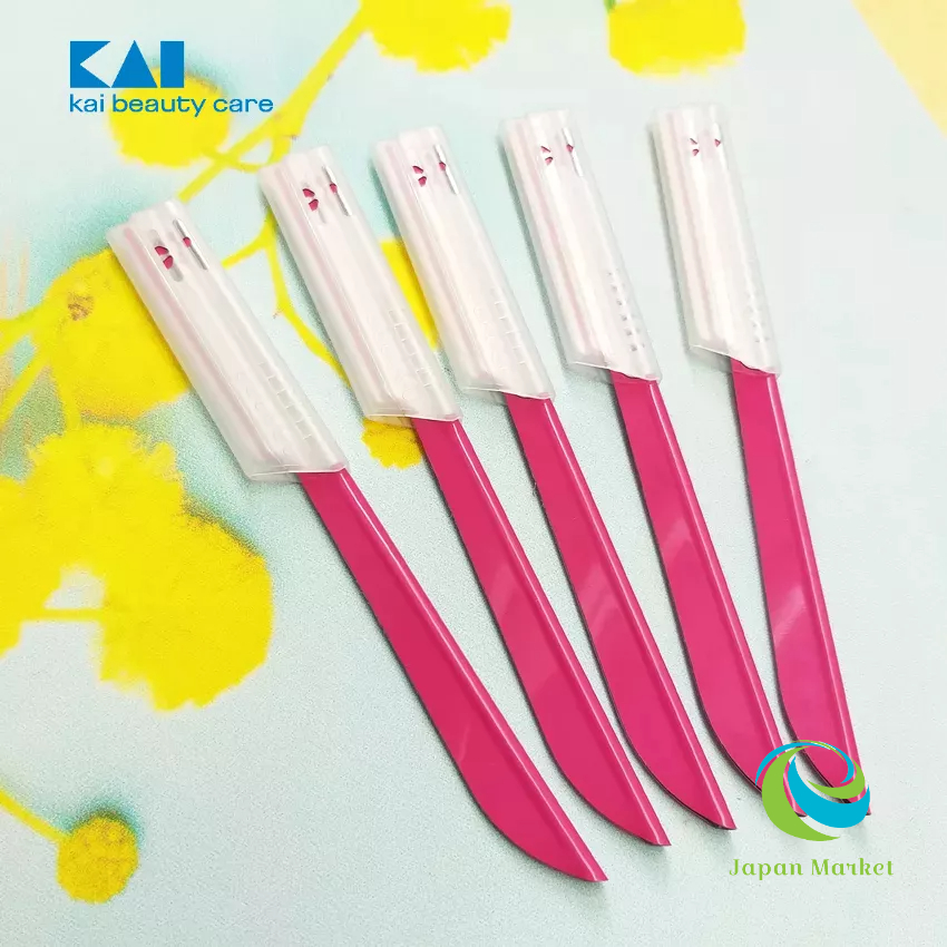 Hộp 5 Dao cạo lông mày, lông mặt KAI hàng Nhật