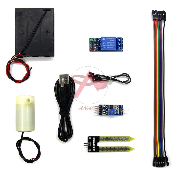 Bộ Combo Chế Hệ Thống Tưới Cây Tự Động Sử Dụng Cảm Biến Độ Ẩm