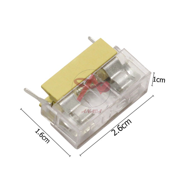 Đế Cầu Chì 5x20 - Có Nắp