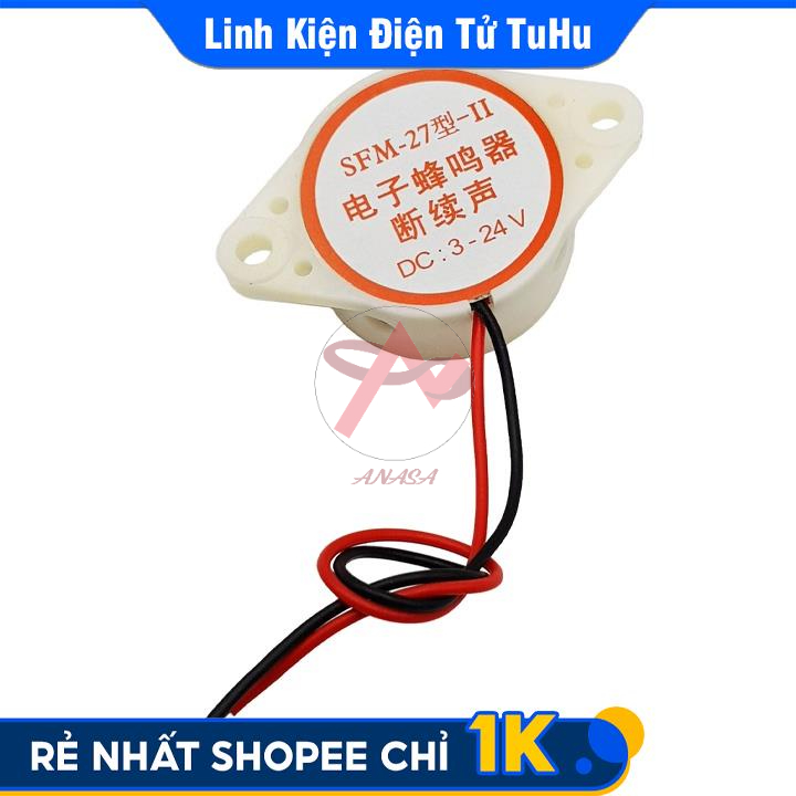 Còi Thạch Anh SFM-27 DC3-24V