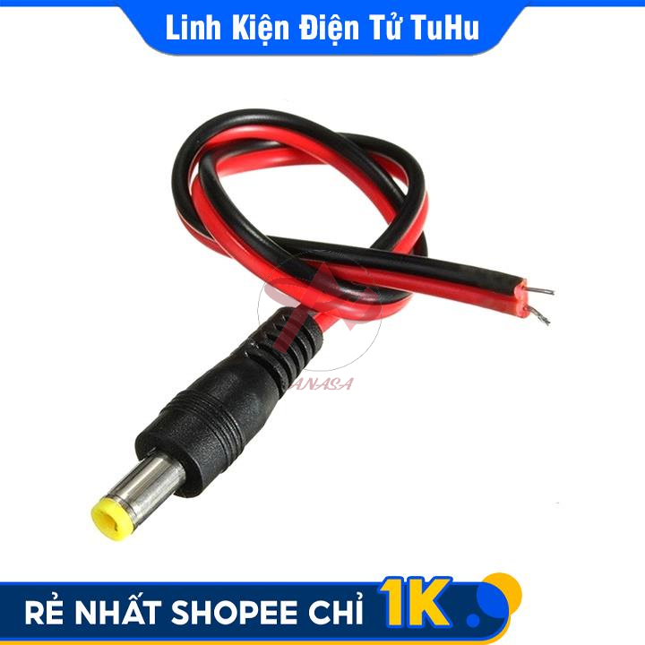 Dây Nối Nguồn DC Đực 5.5x2.1mm Lõi dày 0.6mm