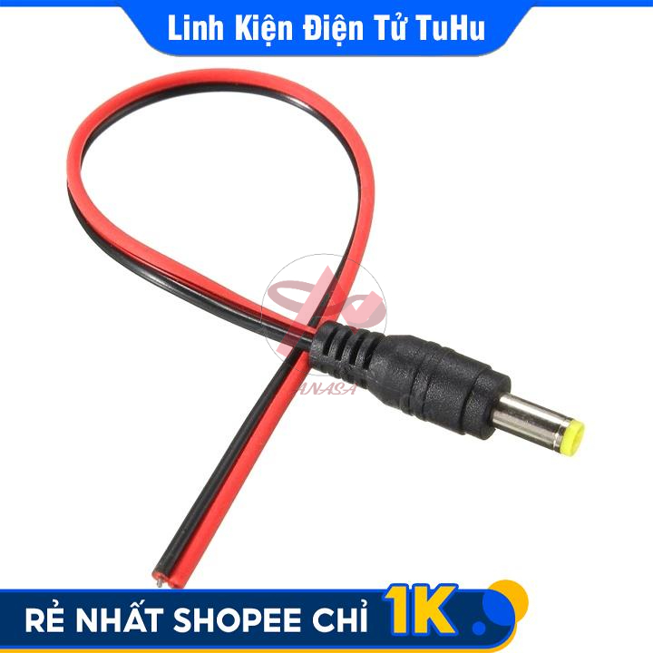 Dây Nối Nguồn DC Đực 5.5x2.1mm Lõi dày 0.6mm