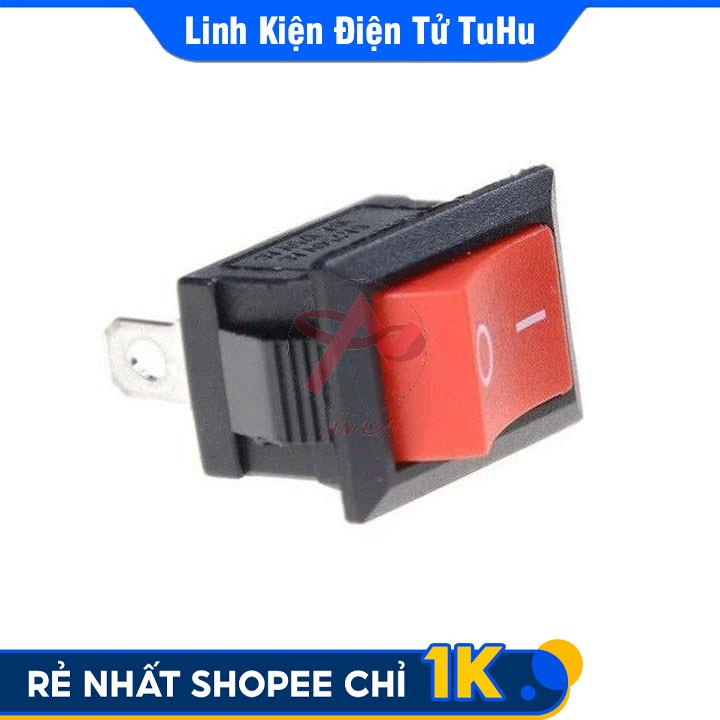 Công Tắc Bập Bênh Màu Đỏ KCD1-101 6A/250V 2 Chân 2 Chế Độ ON-OFF