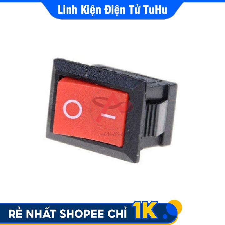 Công Tắc Bập Bênh Màu Đỏ KCD1-101 6A/250V 2 Chân 2 Chế Độ ON-OFF