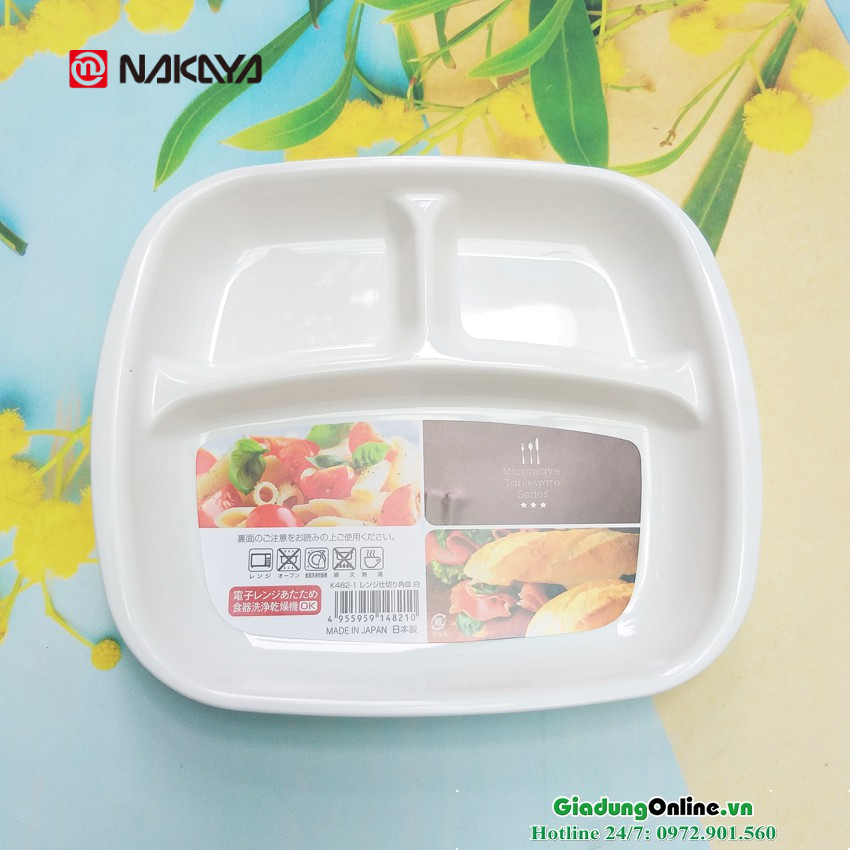 Khay ăn dặm Nakaya chia ngăn cho bé hàng Nhật