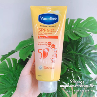 MẪU MỚI - Sữa Dưỡng Thể Chống Nắng, Trắng Da Vaseline Perfect Serum 50X Thái Lan 320ML
