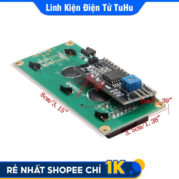 LCD 1602 Có Tích Hợp Module Chuyển Đổi I2C