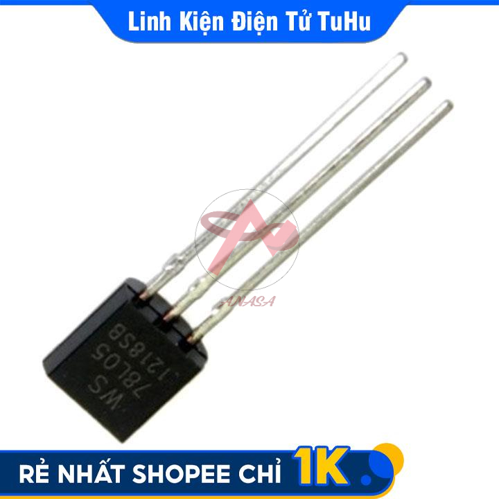 Linh Kiện IC Ổn Áp Nguồn 5V 78L05 0.1A TO-92