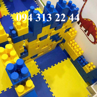 Bộ lắp ghép xếp hình cỡ lớn 19 chi tiết khối lego to đại, Bộ lắp ghép xếp hình cỡ lớn 19 chi tiết