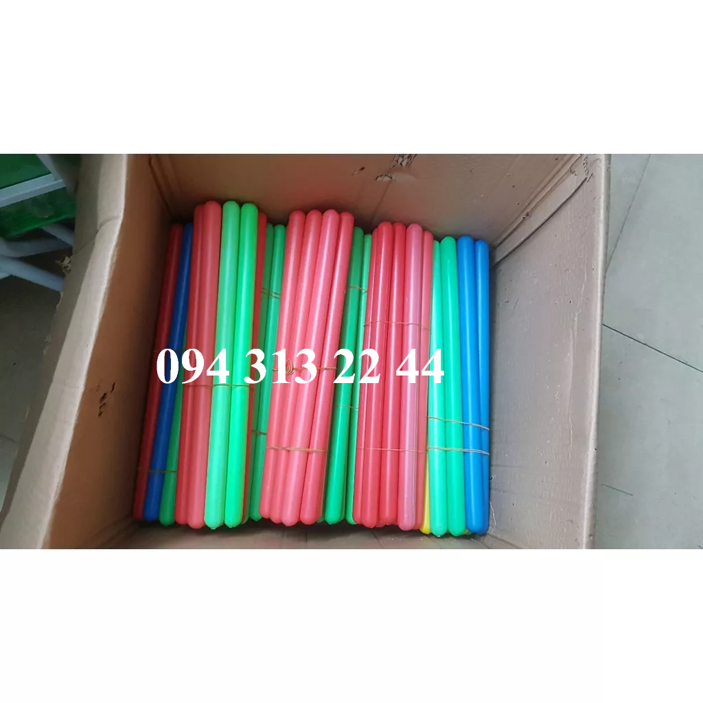 Gậy thể dục mầm non, gậy bằng nhựa, để tập thể dục, gậy nhựa dài 30 cm