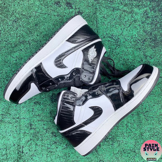 Giày air jordan 1 mid " black carbon "