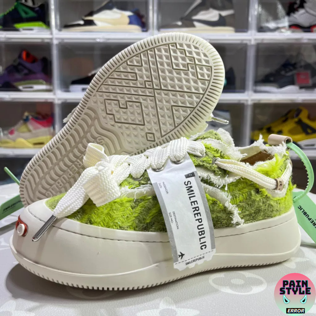 Giày Smilerepublic độn đế cho nữ gồm 2 màu hông và xanh siêu xinh