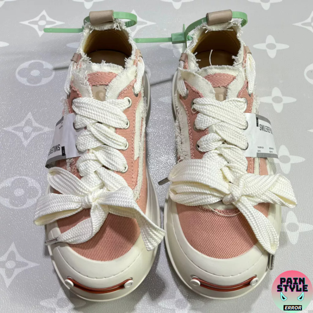 Giày Smilerepublic độn đế cho nữ gồm 2 màu hông và xanh siêu xinh