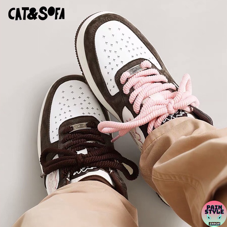 Giày sneaker Cat&Sofa " Pink Brown " cho nam nữ