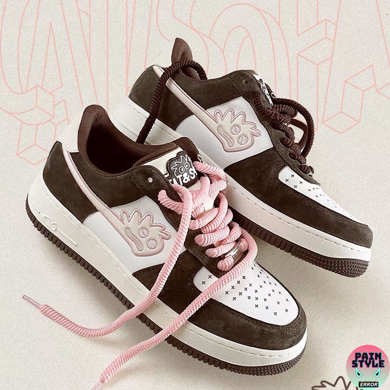 Giày sneaker Cat&Sofa " Pink Brown " cho nam nữ