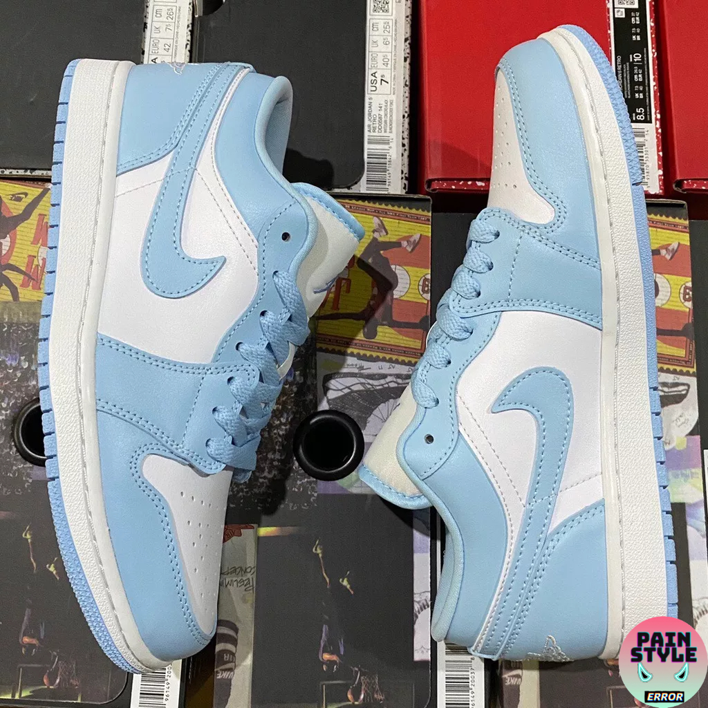 Giày Air Jordan 1 Low " Blue and White "