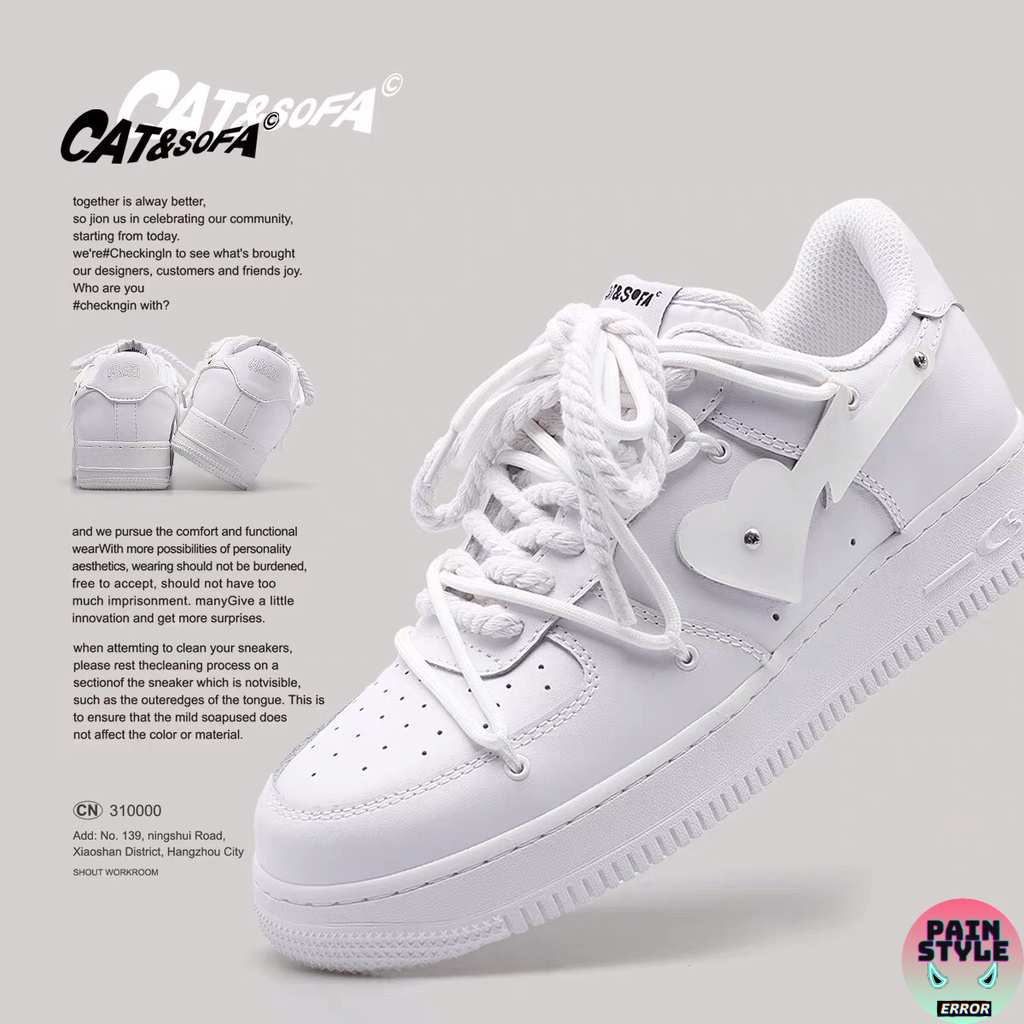 Giày sneaker Cat&Sofa " White All "