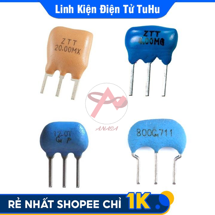 Thạch Anh 3 Chân 10Mhz Chân Cắm Giá Rẻ
