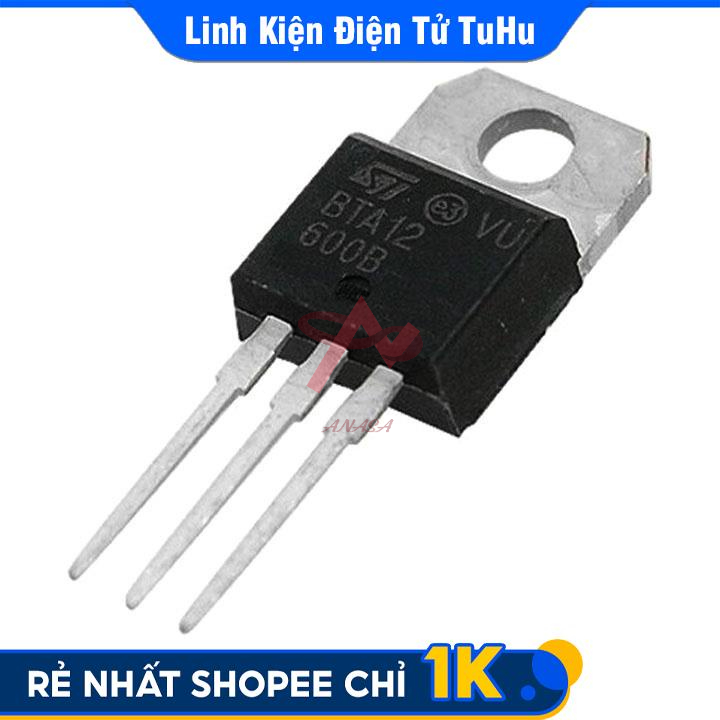 Linh Kiện Triac BTA12-600B TO-220 600V 12A