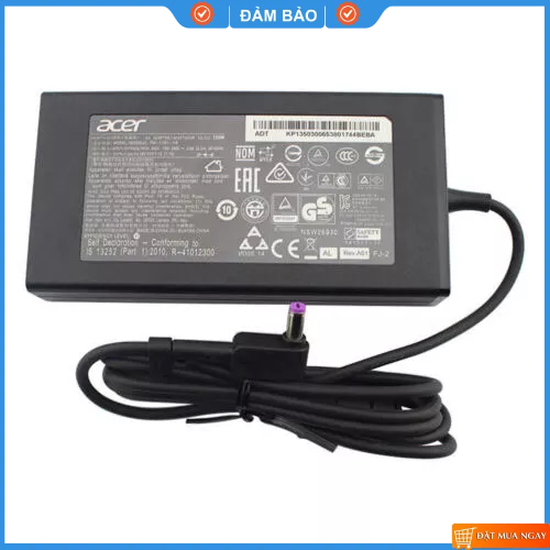 Sạc Laptop Acer 19V 7.1A 135W Chân Tím Dùng Cho Acer Aspire Nitro V15, Acer VX VX5 VX15, Acer Nitro 5 AN515