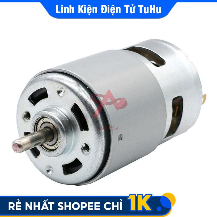 Động Cơ 775 150W 12-24VDC 22000 vòng/phút Siêu Khỏe Chế Máy Khoan, Máy Cắt, Máy Mài