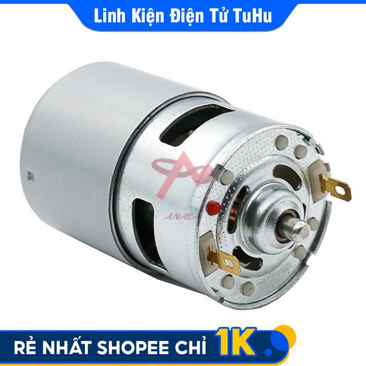 Động Cơ 775 150W 12-24VDC 22000 vòng/phút Siêu Khỏe Chế Máy Khoan, Máy Cắt, Máy Mài