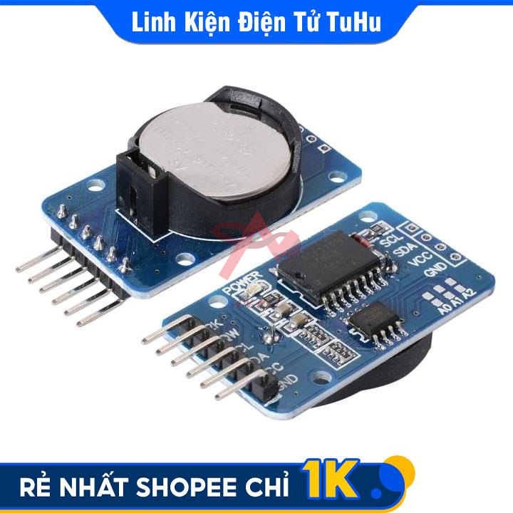 Mạch Đồng Hồ Thời Gian Thực DS3231 + AT24C32