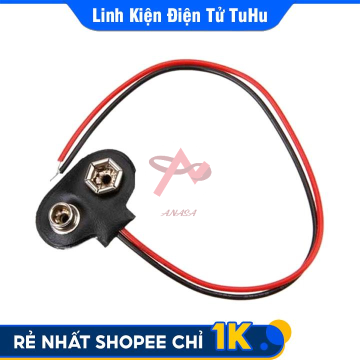 Dây Đế Pin 9V Dùng Cho Cấp Nguồn Thiết Bị 9V