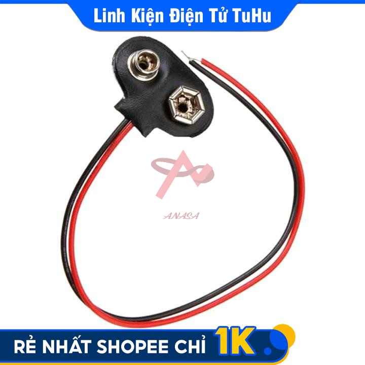 Dây Đế Pin 9V Dùng Cho Cấp Nguồn Thiết Bị 9V
