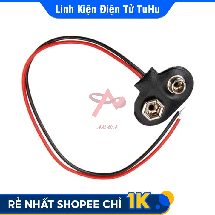 Dây Đế Pin 9V Dùng Cho Cấp Nguồn Thiết Bị 9V