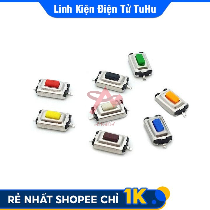 Nút Nhấn 2 Chân 3X6X2.5MM SMD-TRẮNG