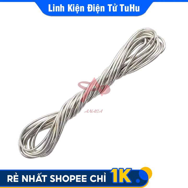 Thiếc Hàn Asahi 63% 1.0mm Dài 1.5m Thiếc Túi