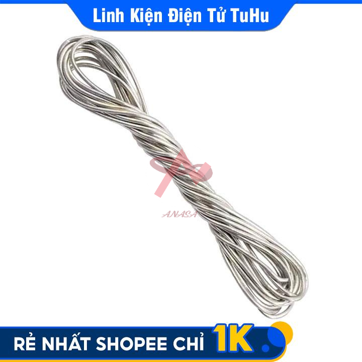 Thiếc Hàn Asahi 63% 1.0mm Dài 1.5m Thiếc Túi