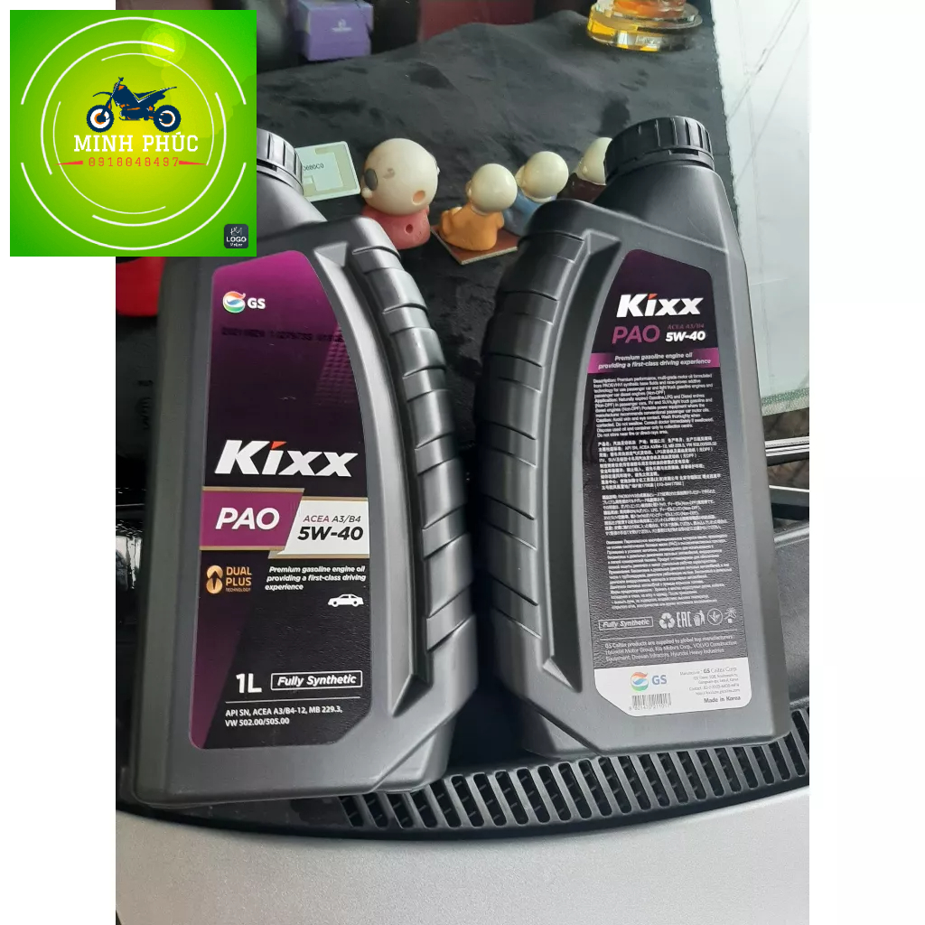 Nhớt cao cấp dành cho ôtô - tay ga KIXX PAO 5W40 A3/B4 dung tich 1L