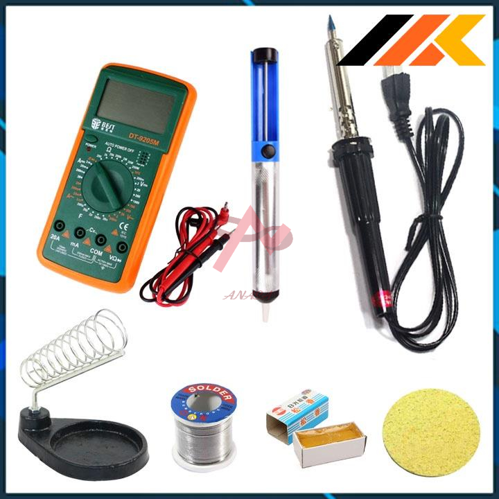 Combo Bộ Mỏ Hàn Thiếc 60W Và 6 Món Dụng Cụ Kỹ Thuật - Linh Kiện TuHu