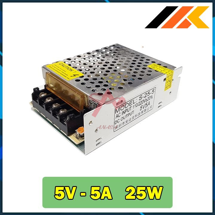 Nguồn Tổ Ong Trong Nhà 5V 5A - Công Suất Thực 25W - Linh Kiện TuHu