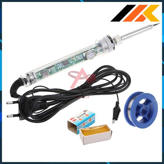 Máy Hàn Điều Chỉnh Nhiệt Độ 907 Tặng 1 Cuộn Thiếc Hàn Nhỏ OK 63/37 Và 1 Hộp Nhựa Thông