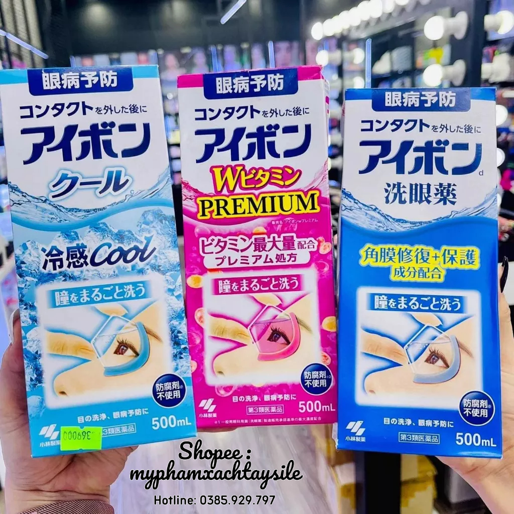 Nước Rửa Mắt Eyebon W Vitamin Kobayashi Nhật Bản 500ML