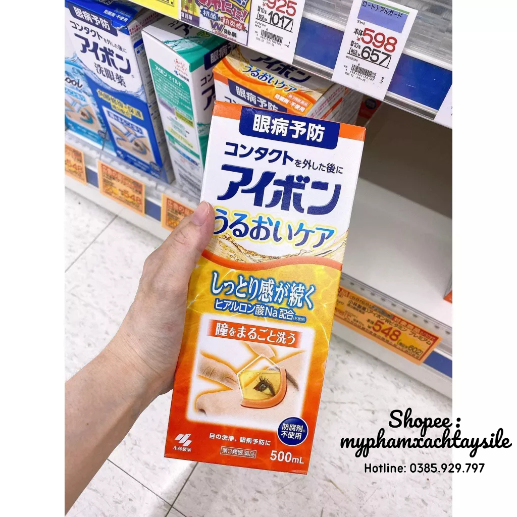 Nước Rửa Mắt Eyebon W Vitamin Kobayashi Nhật Bản 500ML