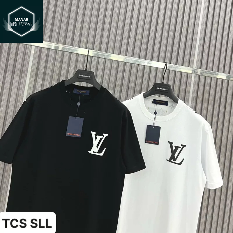 Áo Thun Nam Nữ LV In Hình Thỏ Vải Cotton Dày Dặn Dáng Rộng Nam Nữ