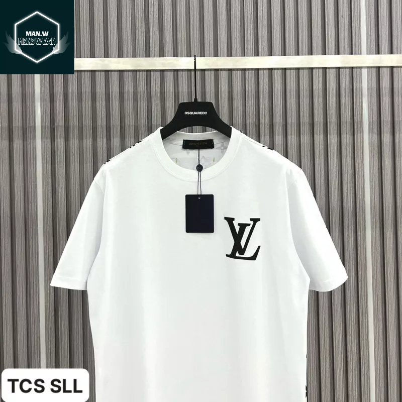 Áo Thun Nam Nữ LV In Hình Thỏ Vải Cotton Dày Dặn Dáng Rộng Nam Nữ