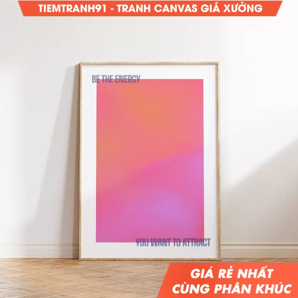 Tranh treo tường, Aura Poster, Spiritual Wall Art, Gradient, Angel Numbers, Affirmation Wall Art. (1