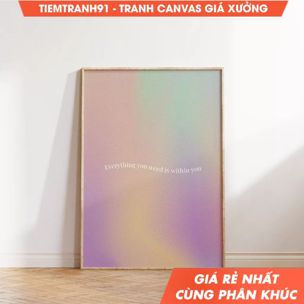 Tranh treo tường, Aura Poster, Spiritual Wall Art, Gradient, Angel Numbers, Affirmation Wall Art. (1