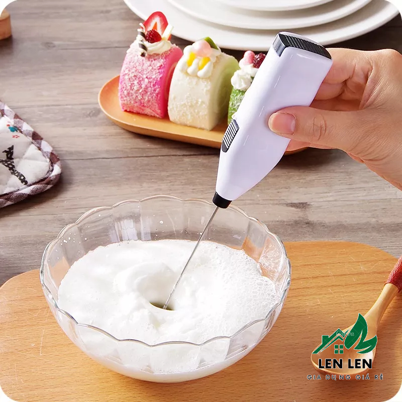 Máy đánh trứng Mini cầm tay, khuấy pha Cafe, tạo bọt 88065 Giadunglenlen